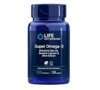 Life Extension - Super Omega-3 EPA/DHA con Lignanos de Sésamo y Extracto de Oliva 120 cápsulas blandas