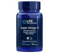 Life Extension - Super Omega-3 EPA/DHA con Lignanos de Sésamo y Extracto de Oliva, Versión UE (120 cápsulas entéricas)
