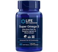 Life Extension - Super Omega-3 Plus con aceite de pescado EPA/DHA, lignanos de sésamo y extracto de oliva en cápsulas blandas