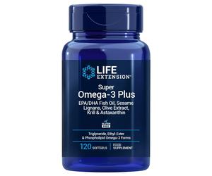 Life Extension - Super Omega-3 Plus con EPA/DHA, Sésamo, Oliva, Krill y Astaxantina