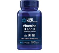 Life Extension Vitamins D and K With Sea-Iodine 60 Caps