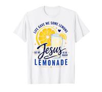 Life Gave Me Lemons But Jesus Makes Lemonade Faith Apparel Camiseta
