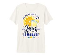 Life Gave Me Lemons But Jesus Makes Lemonade Faith Apparel Camiseta Premium