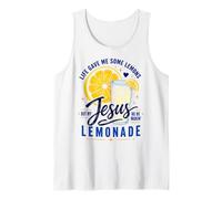 Life Gave Me Lemons But Jesus Makes Lemonade Faith Apparel Camiseta sin Mangas