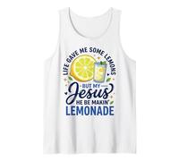 Life Gave Me Lemons But Jesus Makes Lemonade Faith Apparel Camiseta sin Mangas