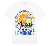 Life Gave Me Lemons But Jesus Makes Lemonade Faith Apparel Comfort Colors Adult Heavyweight T-Shirt