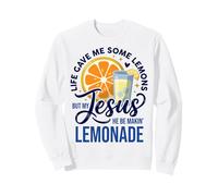 Life Gave Me Lemons But Jesus Makes Lemonade Faith Apparel Sudadera