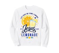 Life Gave Me Lemons But Jesus Makes Lemonade Faith Apparel Sudadera