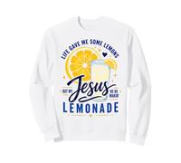 Life Gave Me Lemons But Jesus Makes Lemonade Faith Apparel Sudadera