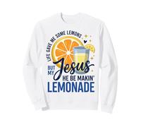 Life Gave Me Lemons But Jesus Makes Lemonade Faith Apparel Sudadera