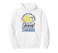 Life Gave Me Lemons But Jesus Makes Lemonade Faith Apparel Sudadera con Capucha