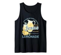Life Gave Me Lemons But My Jesus Makes Lemonade Watercolor Camiseta sin Mangas