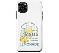 Life Gave Me Lemons But My Jesus Makes Lemonade Watercolor Carcasa para iPhone 11 Pro MAX
