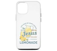 Life Gave Me Lemons But My Jesus Makes Lemonade Watercolor Carcasa para iPhone 12/12 Pro
