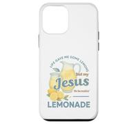 Life Gave Me Lemons But My Jesus Makes Lemonade Watercolor Carcasa para iPhone 12 Mini