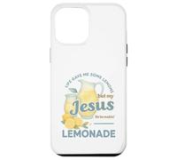 Life Gave Me Lemons But My Jesus Makes Lemonade Watercolor Carcasa para iPhone 12 Pro MAX