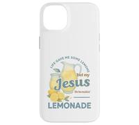 Life Gave Me Lemons But My Jesus Makes Lemonade Watercolor Carcasa para iPhone 14 Plus