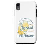 Life Gave Me Lemons But My Jesus Makes Lemonade Watercolor Carcasa para iPhone XR