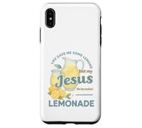 Life Gave Me Lemons But My Jesus Makes Lemonade Watercolor Carcasa para iPhone XS MAX