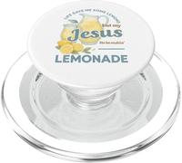Life Gave Me Lemons But My Jesus Makes Lemonade Watercolor PopSockets PopGrip para MagSafe
