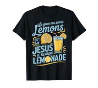 Life Gave Me Lemons Jesus Made Lemonade Christian Quote Camiseta