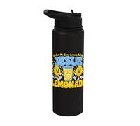 Life Gave Me Some Lemons But My Jesus He Be Makin Lemonade Stainless Steel Insulated Water Bottle