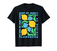 Life Gave Me Some Lemons But My Jesus He Be Making Lemonade Camiseta gráfica económica, Hombre, Negro, M