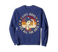 Life Goal Pet All The Cats Shirt Retro Rosie Pet Lover Gifts Sudadera