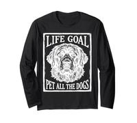 Life Goal Pet All The Dogs | Amante de los Perros Divertido Manga Larga