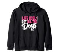 Life Goal Pet All The Dogs Cute Dog Mama Pet Lover Dog Lover Dog Lover Sudadera con Capucha
