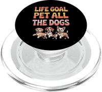 Life Goal Pet All The Dogs, divertido amante de los perros, retro PopSockets PopGrip para MagSafe