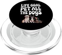 Life Goal Pet All The Dogs, divertido amante de los perros, retro PopSockets PopGrip para MagSafe