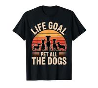 Life Goal Pet All The Dogs Funny Dog Camiseta