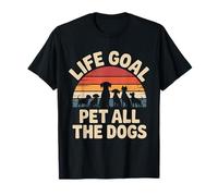 Life Goal Pet All The Dogs Funny Dog Camiseta