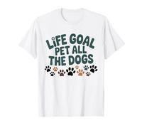 Life Goal Pet All The Dogs Funny Dog Lover Hombres Mujeres Camiseta