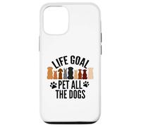 Life Goal Pet All The Dogs Puppy Paws Doggy Pet Entusiasta Carcasa para iPhone 12/12 Pro