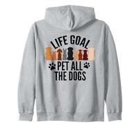 Life Goal Pet All The Dogs Puppy Paws Doggy Pet Entusiasta Sudadera con Capucha