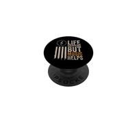 Life Happens Music Help USA Flag PopSockets PopGrip Adhesivo