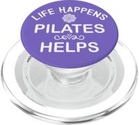 Life Happens Pilates Helps Hot Girls Do Pilates Instructor PopSockets PopGrip para MagSafe