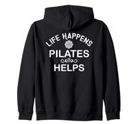 Life Happens Pilates Helps Hot Girls Do Pilates Instructor Sudadera con Capucha