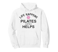Life Happens Pilates Helps Pilates Era Pilates Instructor Sudadera con Capucha