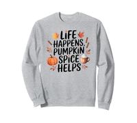 Life Happens, Pumpkin Spice Help Fall Autumn Coffee Design Sudadera