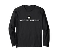 Life Happens Yoga Helps Motivation Manga Larga