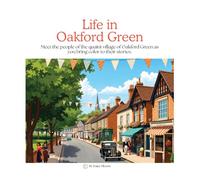 Life in Oakford Green - Soothing Coloring Book for Gentle and Cozy Village Scenes: Read and color with 1940s style images for coloring and relaxing