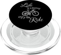 Life is a Journey Enjoy The Ride | Aventura en Bicicleta PopSockets PopGrip para MagSafe