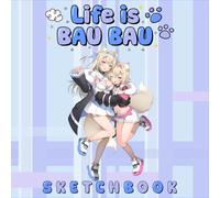 Life is BAU BAU Sketchbook: Fluffy Fuwawa & Fuzzy Mococo Twin Dog Girls - FUWAMOCO VTuber Ruffians Gift for Doodling and Journaling