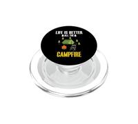 Life Is Better All The Campfire Camping Camper Adventure PopSockets PopGrip para MagSafe