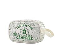 Life is Better Around The Campfire - Bolsa de maquillaje transparente para regalo de aventura, cámper, Campfire Cbag Eu, Multifuncional:
