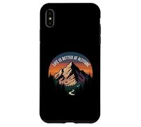 Life Is Better At Altitude Mountain Hiking Nature Carcasa para iPhone XS MAX