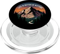 Life Is Better At Altitude Mountain Hiking Nature PopSockets PopGrip para MagSafe